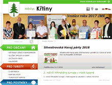 Tablet Screenshot of krtiny.cz